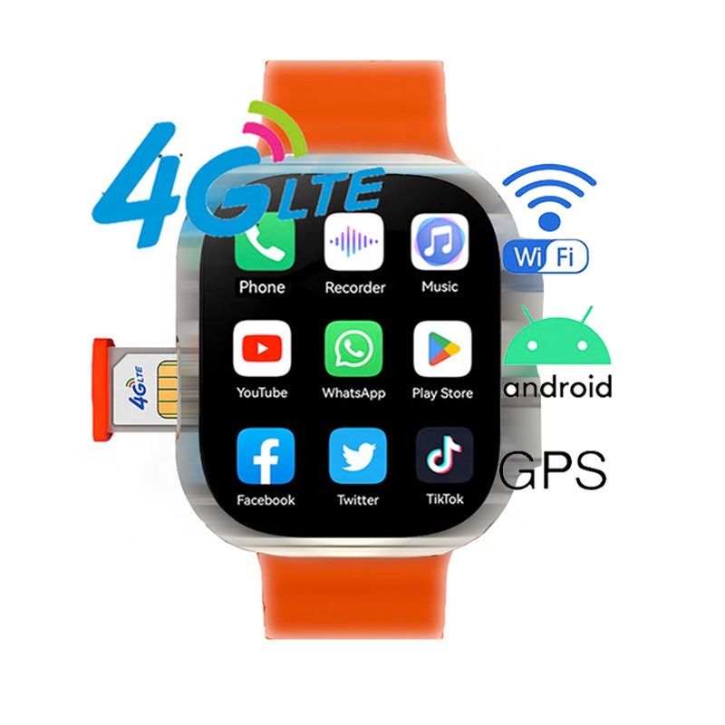 Đồng Hồ Thông Minh 2024 New C90 Ultra Có Khe SIM / Wifi / Video Android 4G SIM Ultra 9 Chống Thấm Nước DW89 X8 Ultra WT28
