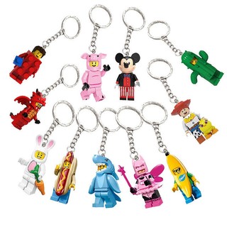 Chouchoule Compatible with Lego Keychain Pendant Gift Fairy Hudi Fire Dragon Sausage Shark Minifigures Toy D62a