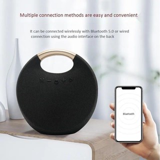 Loa bluetooth 5.0 âm thanh siêu trầm hỗ trợ tf / usb / fm / aux và phụ kiện