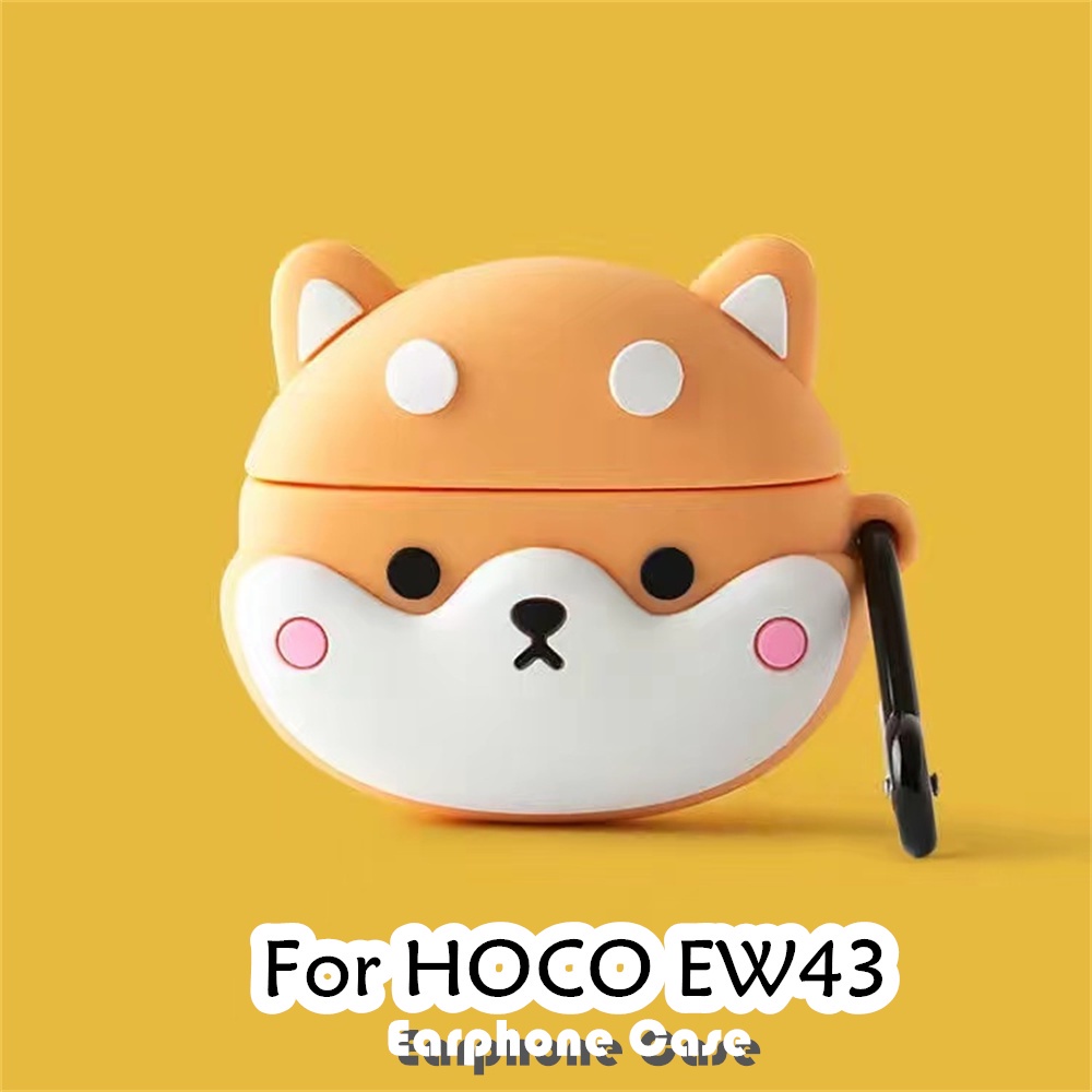 Vỏ Bảo Vệ Hộp Sạc Tai Nghe HOCO EW43 Bằng Silicon Mềm Họa Tiết Hoạt Hình