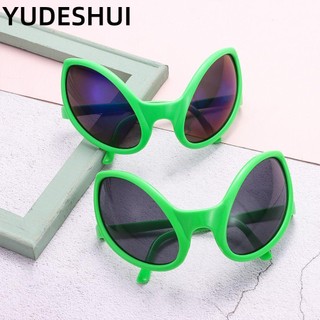 YUDESHUI Kính Mát Người Ngoài Hành Tinh Xanh Lá Cây Cho Trẻ Em Và Người Lớn Dịp Halloween