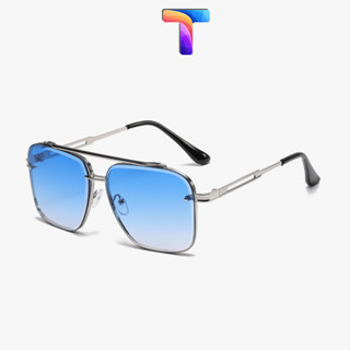 [Nhiều màu] Mắt kính râm vuông không viền nam nữ 1854 [Có sẵn] [Ảnh thật]