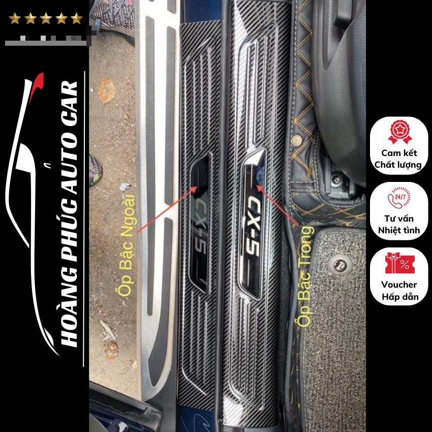 M1 Ốp bậc cửa M.a.z.d.a CX5 , chống trầy cốp CX5 2018-2023 [ SALE SỐC ] Phụ kiện M.a.z.d.a Cx5 vân c