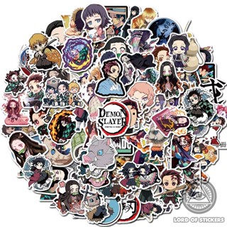 Set 100 Hình Dán Sticker Kimetsu No Yaiba Demon Slayer Anime Manga Trang Trí Mũ Bảo Hiểm, Laptop, Xe Đạp, Điện Thoại, Sổ