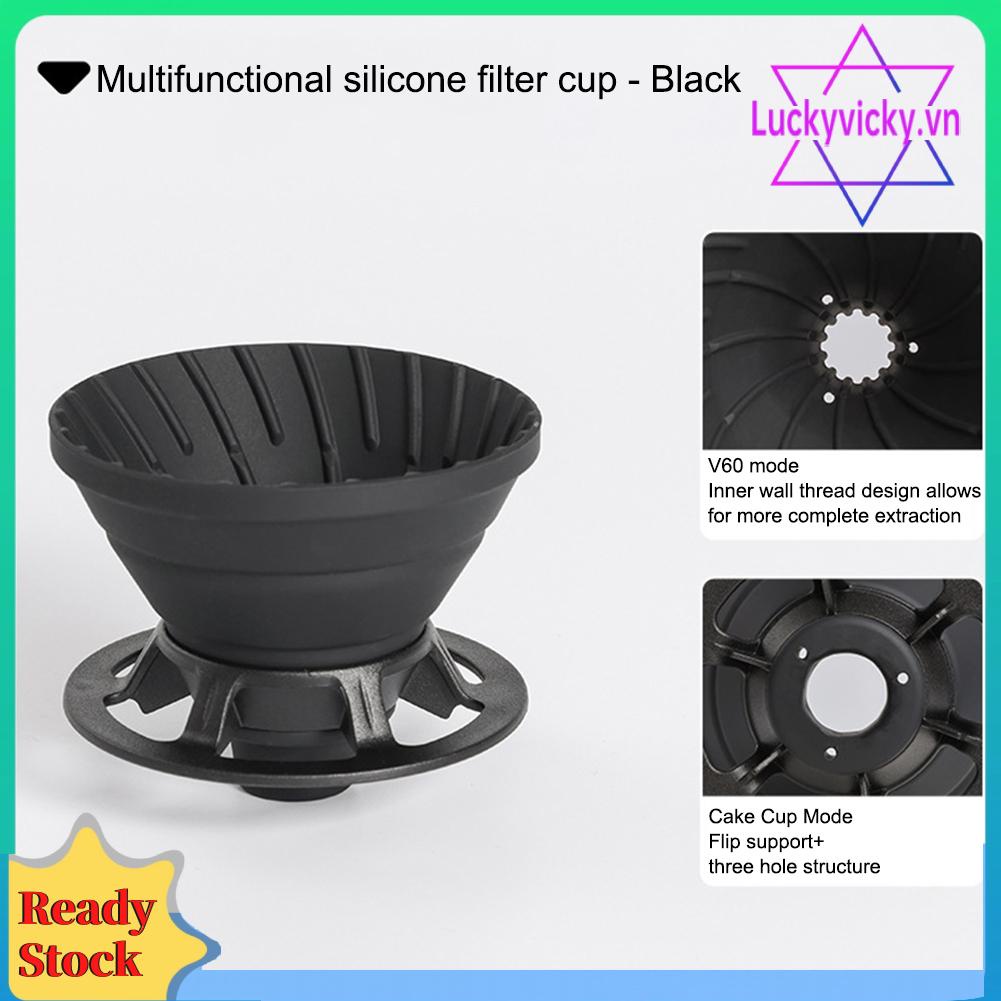 Bộ Lọc Cà Phê Bằng silicone Cấp Thực Phẩm Cho v60 / Bánh Cupcake