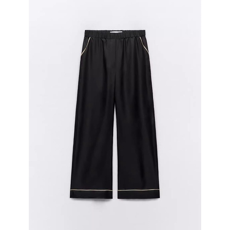 Zara Set Đồ Ngủ Gồm Áo Sơ Mi Và Quần Dài Lưng Thun Thời Trang Thu Đông8310794 8310794