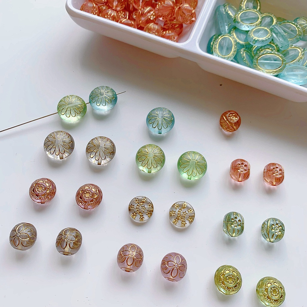 Gói Hạt Xỏ Hình oval Trong Suốt Dùng Làm Trang Sức diy