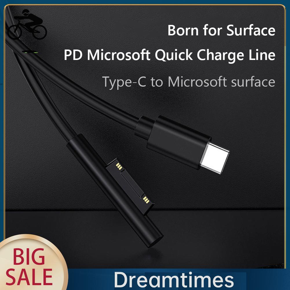 Dây Cáp Sạc Nhanh usb c pd Cho microsoft surface pro 7 6 5 4 1.vn