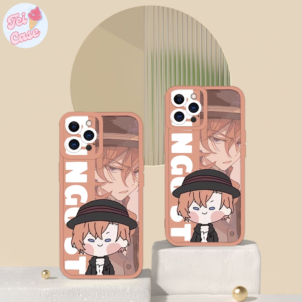 Ốp iphone 11 cạnh vuông Teicase Nakahara Chuuya anime Bungou Stray Dogs 6/6plus/7/7plus/8/8plus/x/xr/xs/11/12/13/14