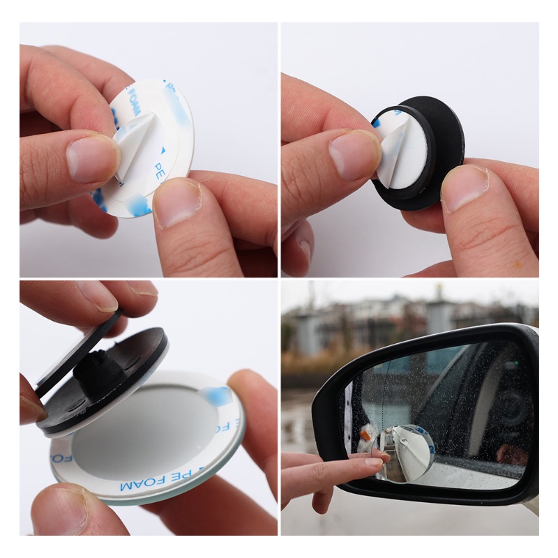 Gương Chiếu Hậu Tròn Xoay 360 Độ mini Cho Xe Hơi