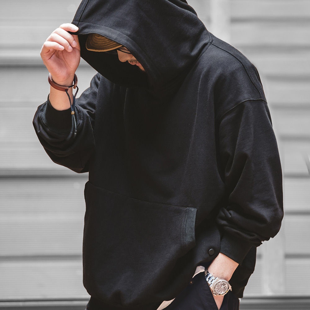 Áo hoodie Trơn Dáng Rộng plus size m-8xl Phong Cách Hàn Quốc Cho Nam Giới
