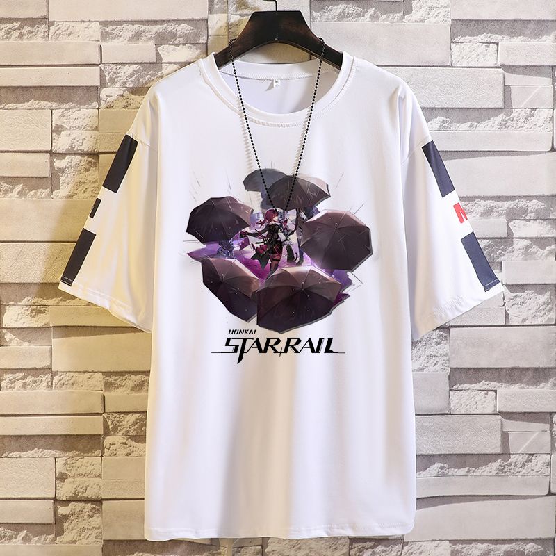 Honkai star rail Kafka Áo Thun Ngắn Tay Phong Cách Trẻ Trung Năng Động Dành Cho Nam