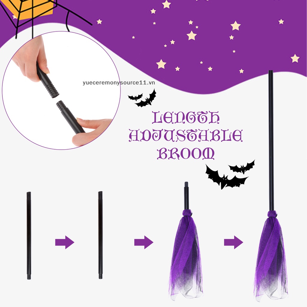 Bộ Trang Phục Hóa Trang Phù Thủy Màu Đen Cho Lễ halloween