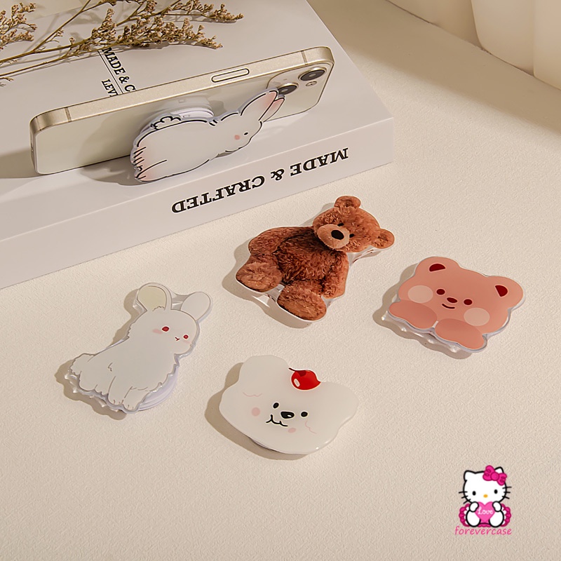 Giá Đỡ Điện Thoại Dạng Gập Thông Dụng In Hình Thú Hoạt Hình Đáng Yêu Sáng Tạo