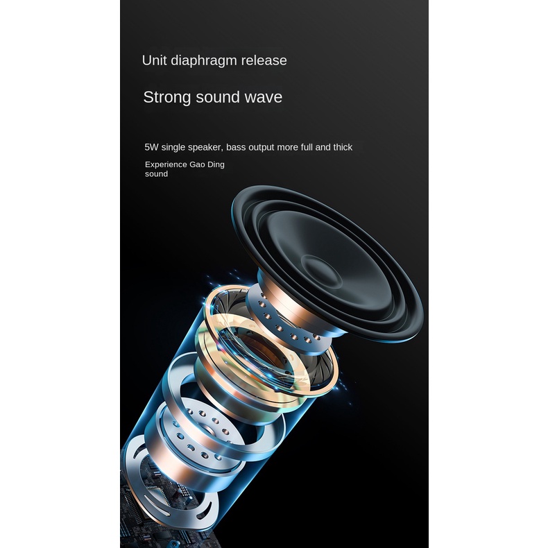 Loa bluetooth Không Dây 2023 Chống Nước Có Đèn rgb
