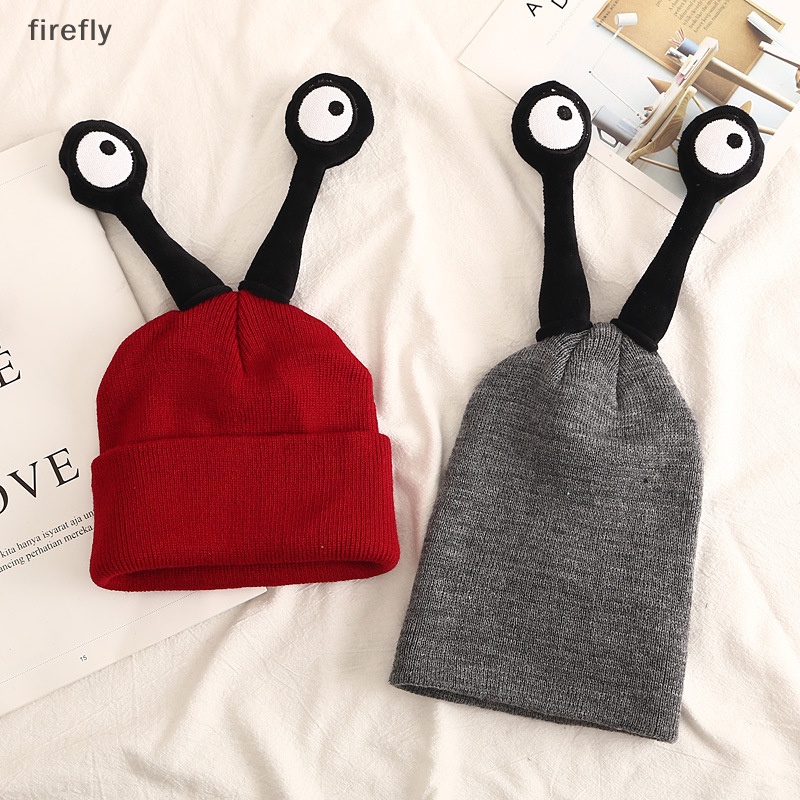 Mũ beanie Dệt Kim Giữ Ấm Mùa Đông Hình Đôi Mắt Hoạt Hình Vui Nhộn Dễ Thương Cho Bé Trai Và Bé Gái