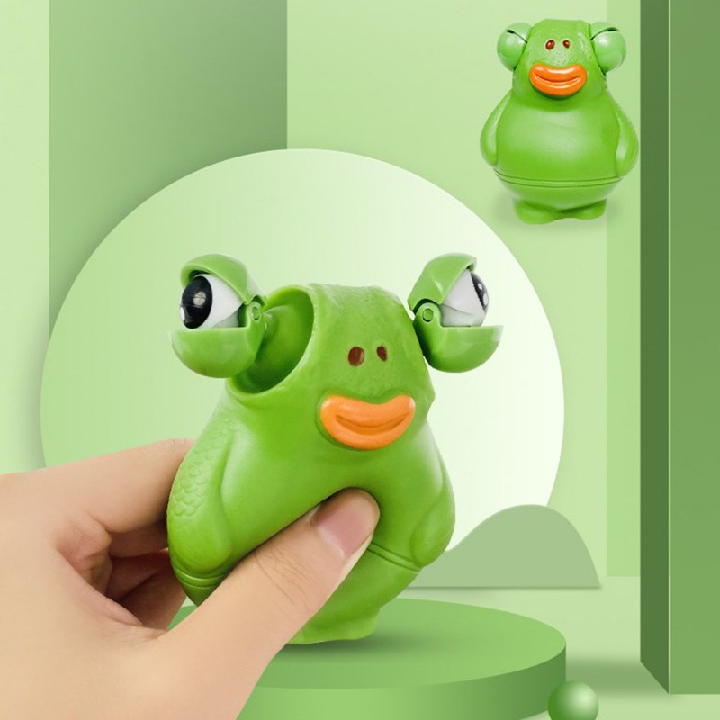 Đồ Chơi Bóp Tay Giảm Căng Thẳng Hình Sâu Bướm Mắt Xanh Lá Vui Nhộn Sáng Tạo