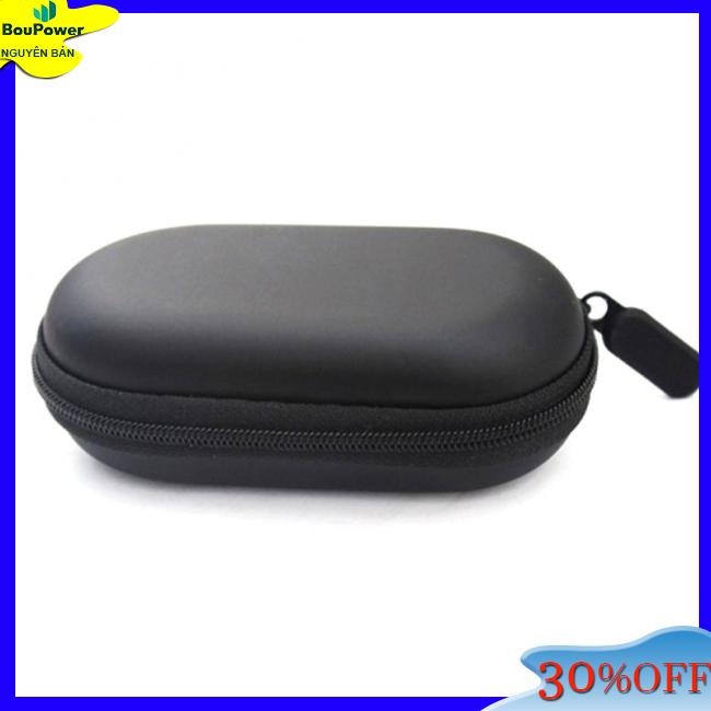 Túi Đựng Tai Nghe / Dây Cáp Đa Năng Hình oval Có Khóa Kéo Tiện Dụng Thẻ
