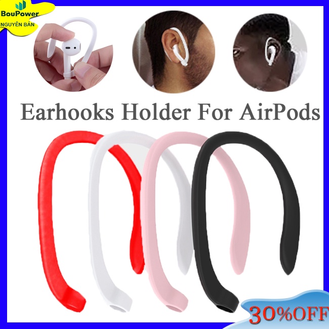 1 Cặp Móc Giữ Tai Nghe Không Dây Bằng Silicon An Toàn Cho airpods silicone