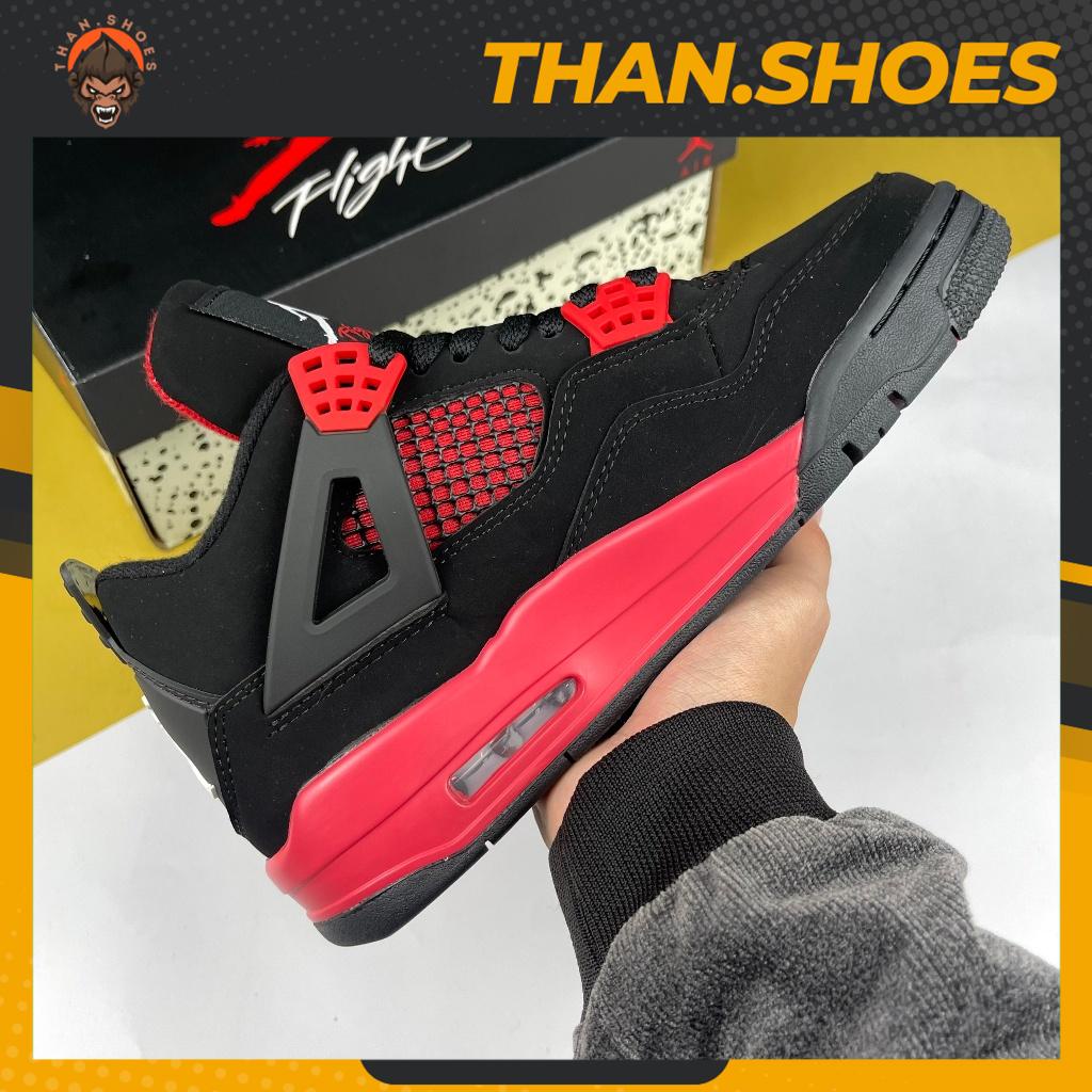 Giày JD4 Retro SE Red Thunder, JD4 Đen Đỏ - Than.Shoes