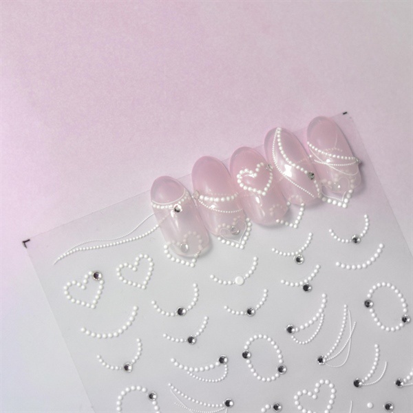 Sticker trai 5d gắn móng tay