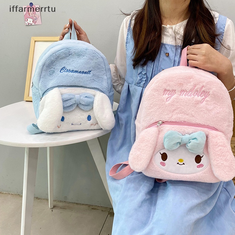 Balo Đi Học Hình sanrio kuromi Cinnamoroll melody Nhồi Bông Dễ Thương Thời Trang Nhật Bản Cho Nữ Sinh merrtu