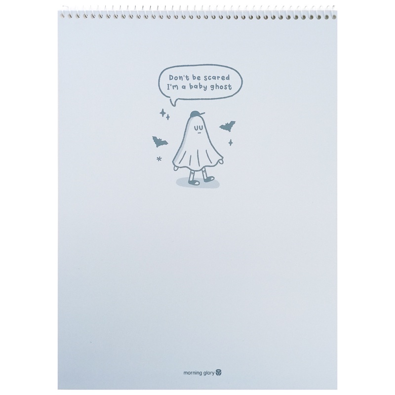 Sổ Lò Xo Trên Baby Ghost - Morning Glory 10231-87185 - Màu Xanh Da Trời