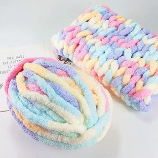 Cuộn Len Đan Sợi chenille Dày 2cm Mềm Nhiều Màu Sắc