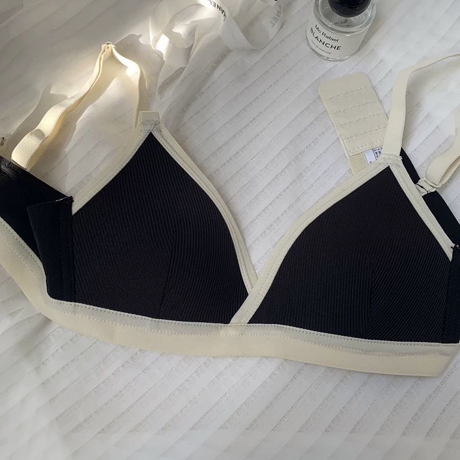 Áo Ngực Hình Tam Giác Không Gọng Thép Thoáng Khí Thoải Mái Lưng