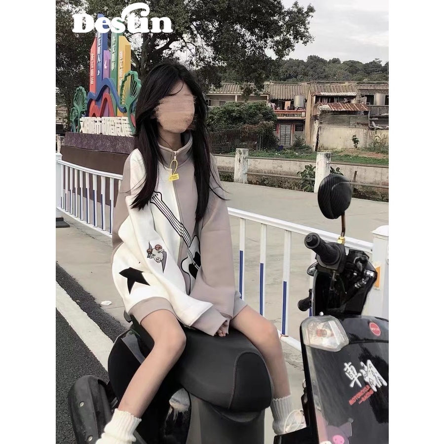 SAILIWEI Áo Khoác hoodie áo khoác nữ zip hoodie New Style fashionable casual trendy WWY2390VGE37Z230912