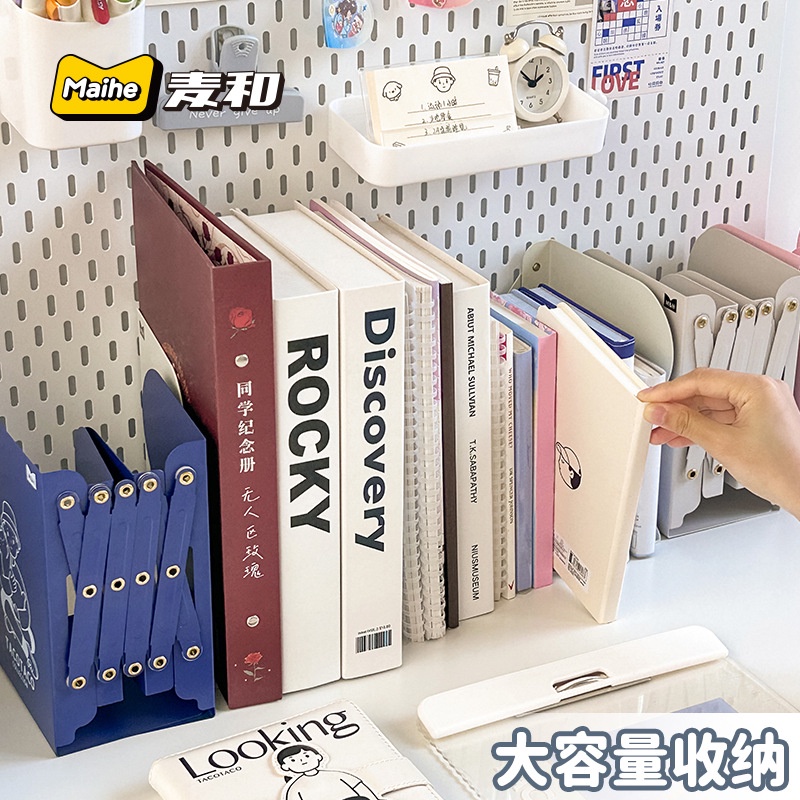 Giá Đỡ Sách Bằng Kim Loại Có Thể Thu Gọn Tiện Dụng Cho Học Sinh