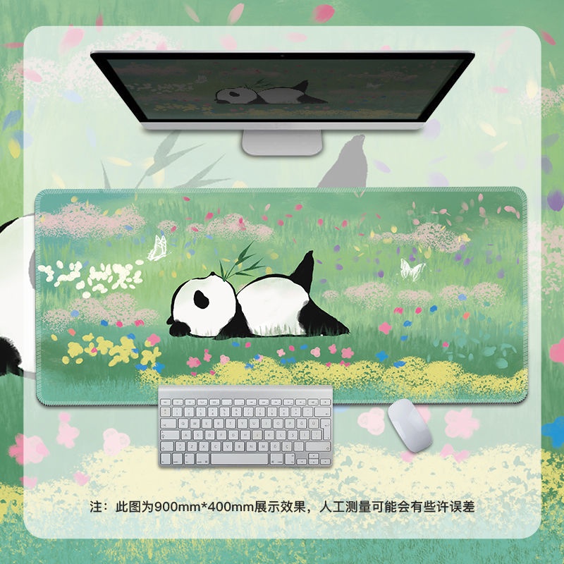 Dễ Thương Tấm Lót Chuột Và Bàn Phím Máy Tính Hình Gấu Trúc Chống Trượt