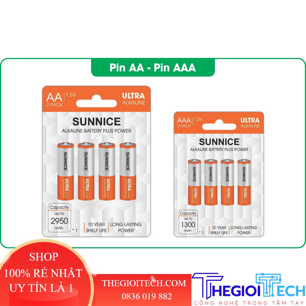 Pin AAA (3A) chính hãng, giá rẻ