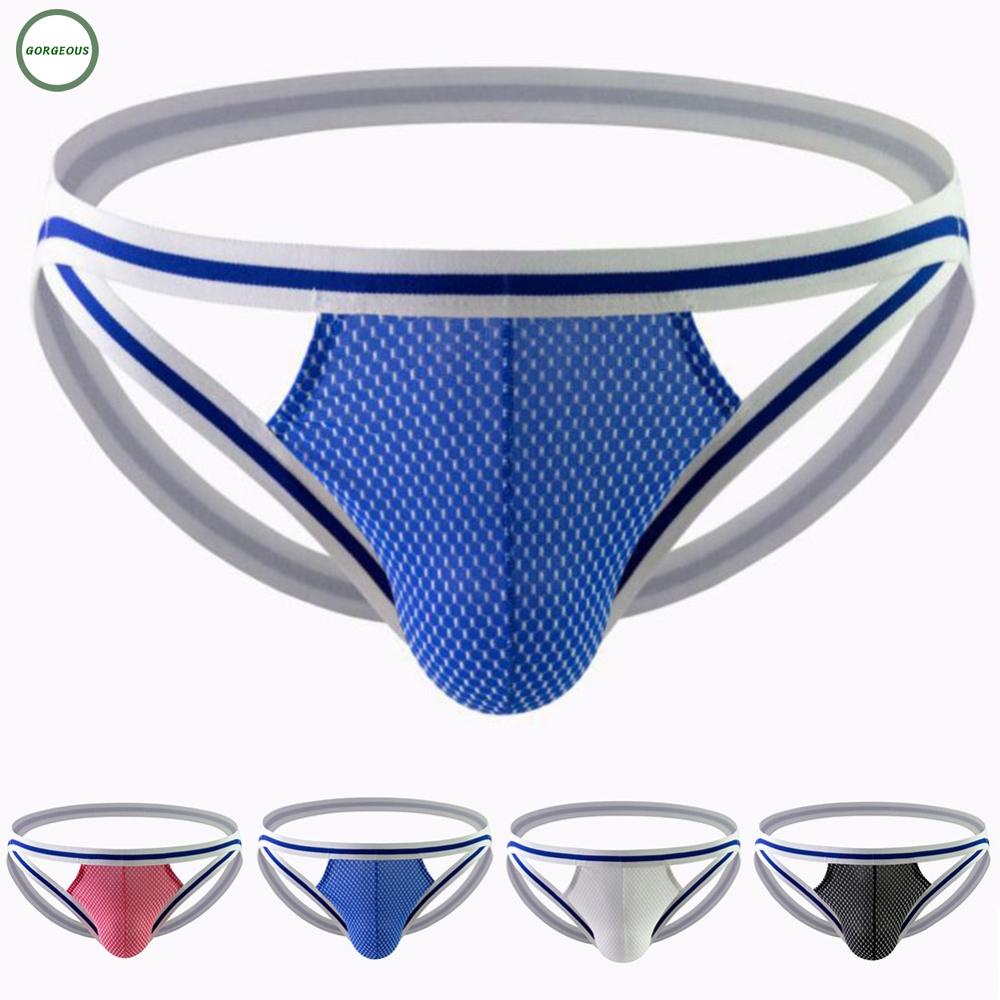 New Coming~Mens Underwear Color Matching Daily Jock Strap Jockstrap Lingerie Nylon#Home Essentialses