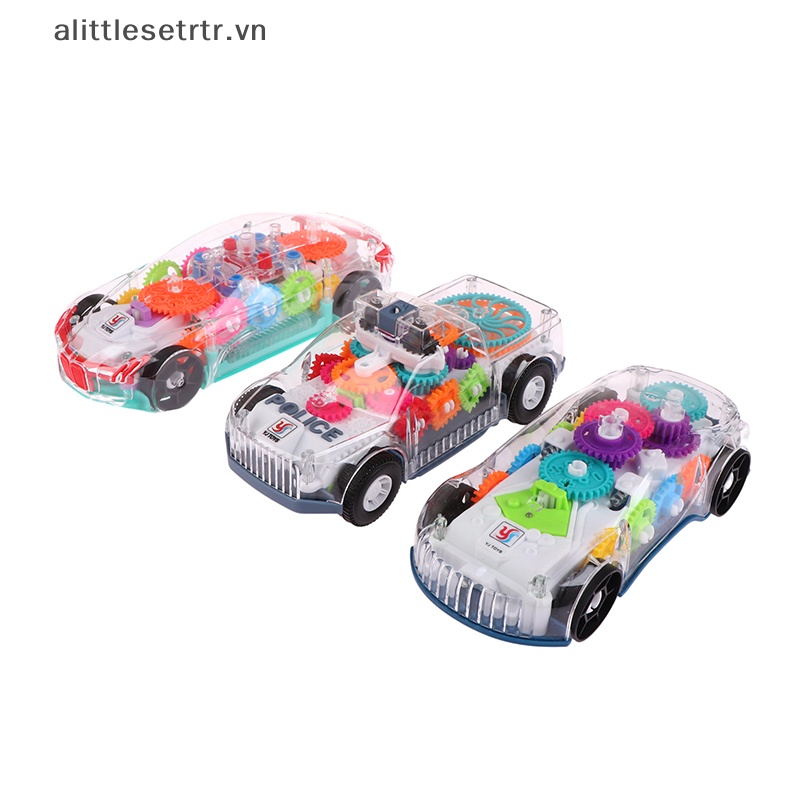 Alittlesetrtr Đồ Chơi Xe Cảnh Sát / Cảnh Sát Trong Suốt Có Đèn Phát Sáng vn
