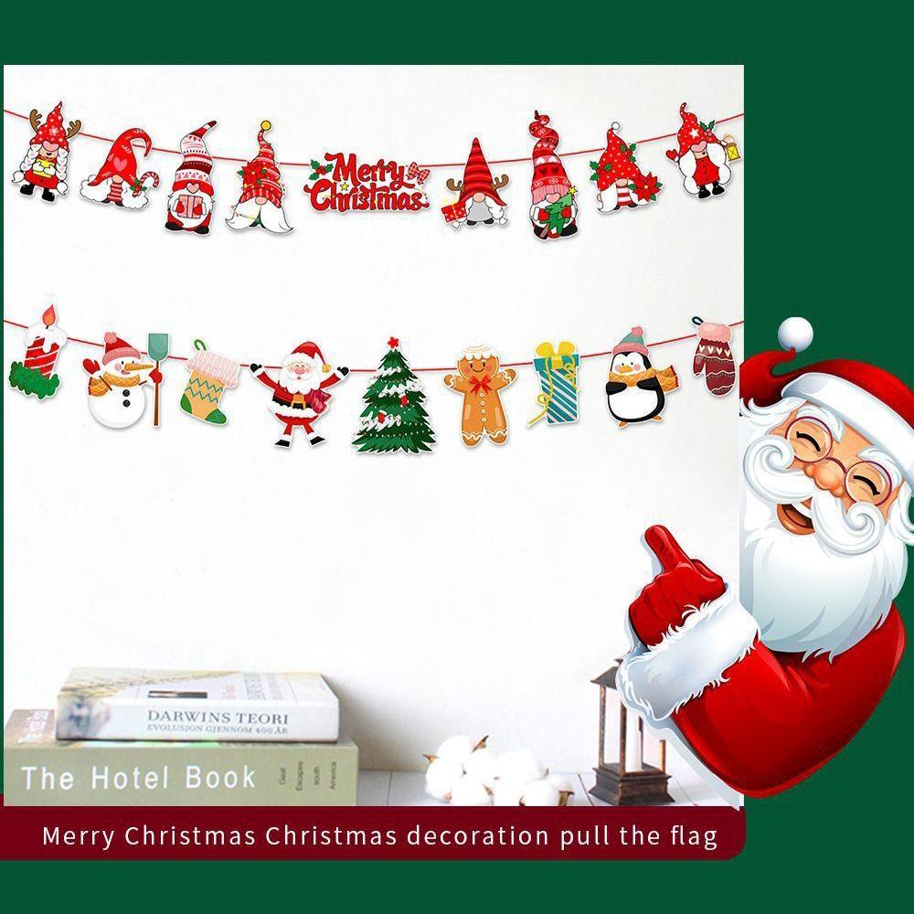 Muvako Dây Treo Trang Trí Giáng Sinh Hình Ông Già Noel Tuần Lộc Trọng Lượng Nhẹ
