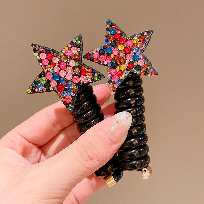 Mới Dây Buộc Tóc Cao Su Co Giãn Dành Cho Trẻ Em