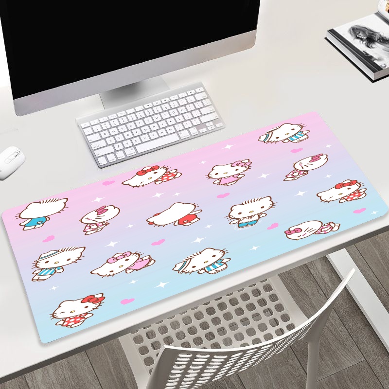 Dễ Thương Tấm Lót Chuột Và Bàn Phím Chống Trượt Hình sanrio hello kitty, kuromi ,Pompurin, keroppi