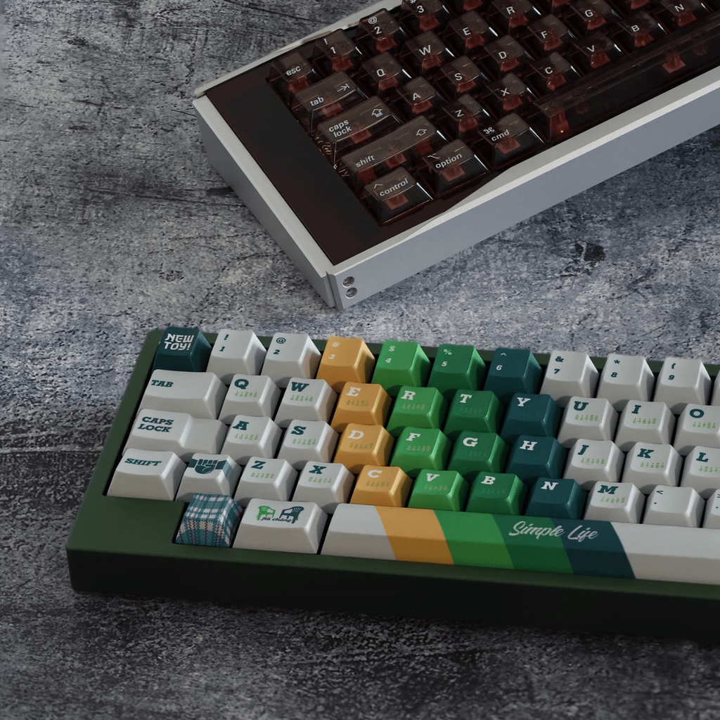 Bộ keycap NEWTOY x Wukds 1997 cherry pbt dyesub cao cấp dày 1.4mm 172 nút