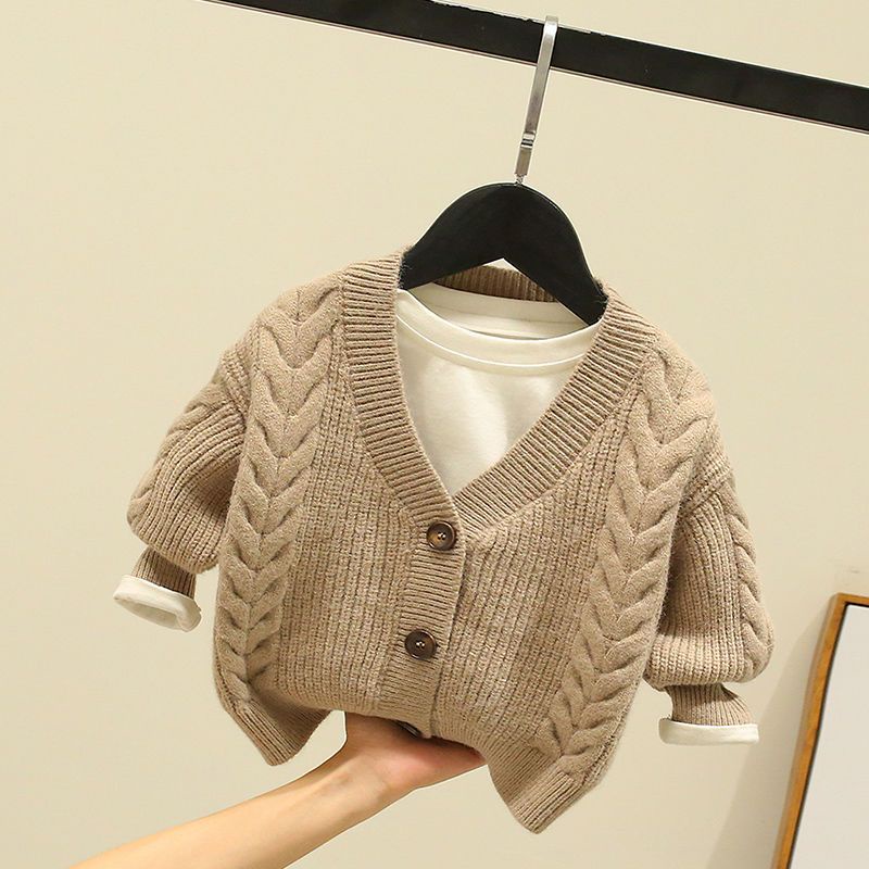 Áo sweater Dệt Kim Thiết Kế Mới Đơn Giản Thời Trang Mùa Xuân Thu Theo Phong Cách Hàn Quốc Cho Bé