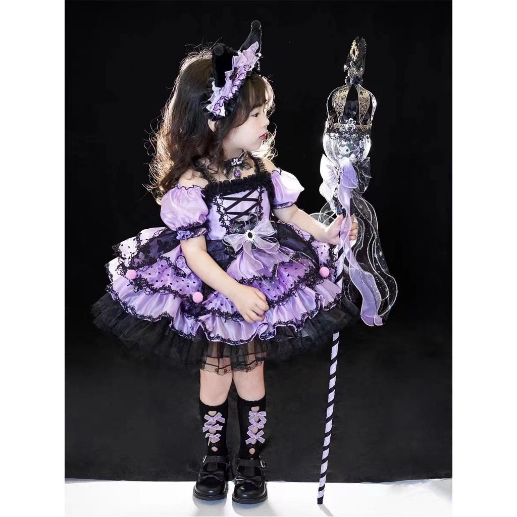 Đầm Công Chúa Phong Cách Thời Trang lolita Dễ Thương Xinh Xắn Dành Cho Bé Gái