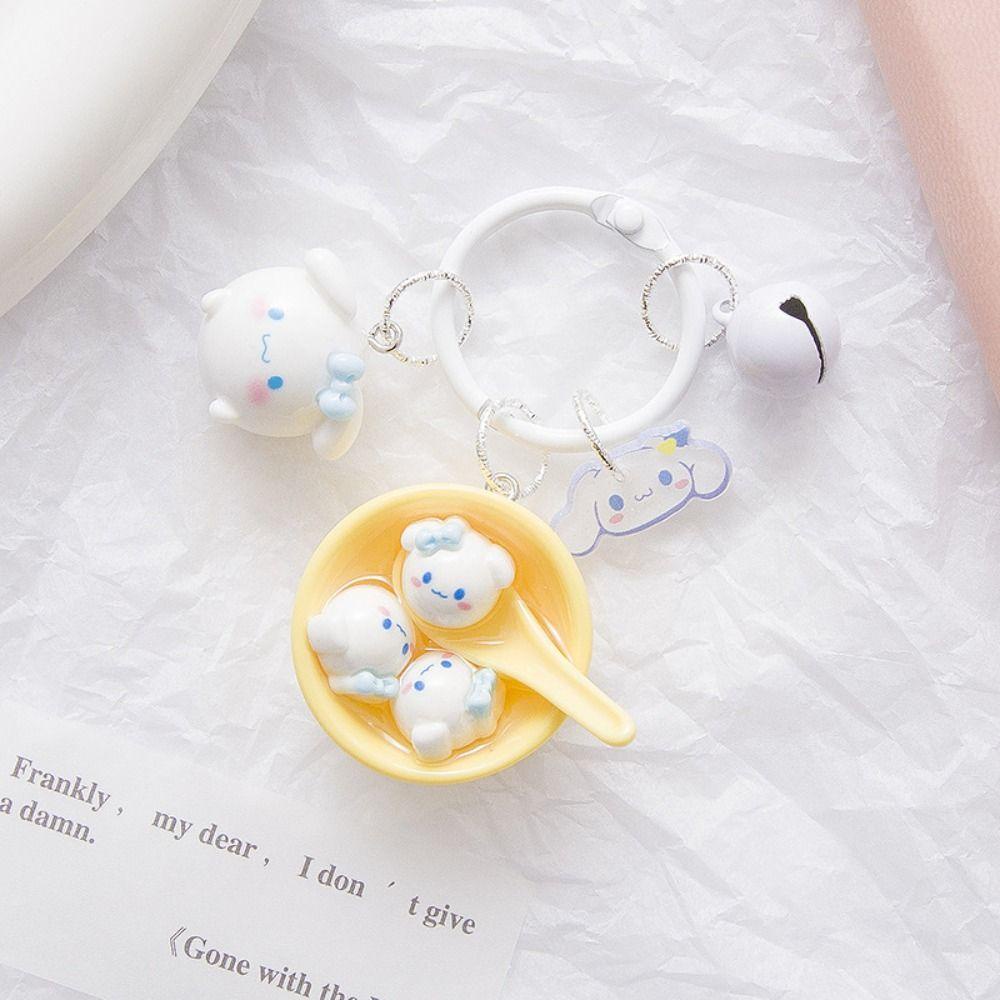 Mmluck cinnamoroll Móc Khóa Hình Mèo kt kuromi / pachacco glutinous / Quả Cầu Cơm Nắm purin my melody Vui Nhộn