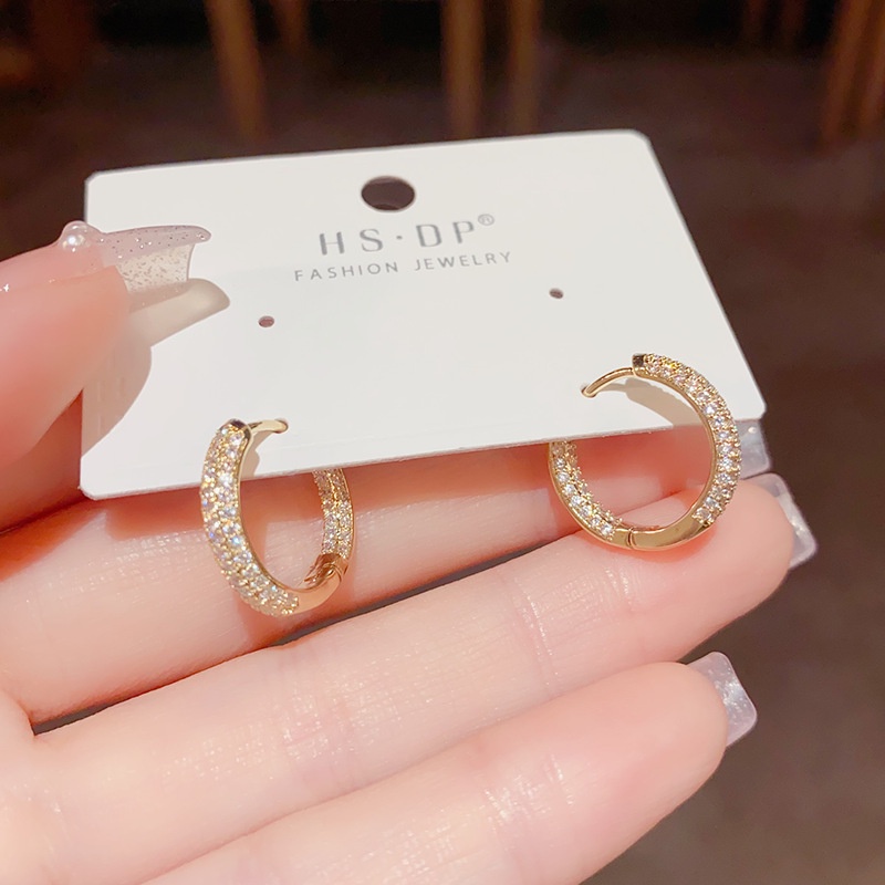 Bông Tai Đính Ngọc Trai Và Đá zircon Thời Trang Cho Nữ