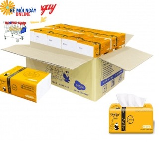 Thùng 30 gói  Khăn Giấy Rút Gấu Trúc MyLan Cao cấp 3 Lớp (100 Tờ/Gói ) - Mịn, không bụi