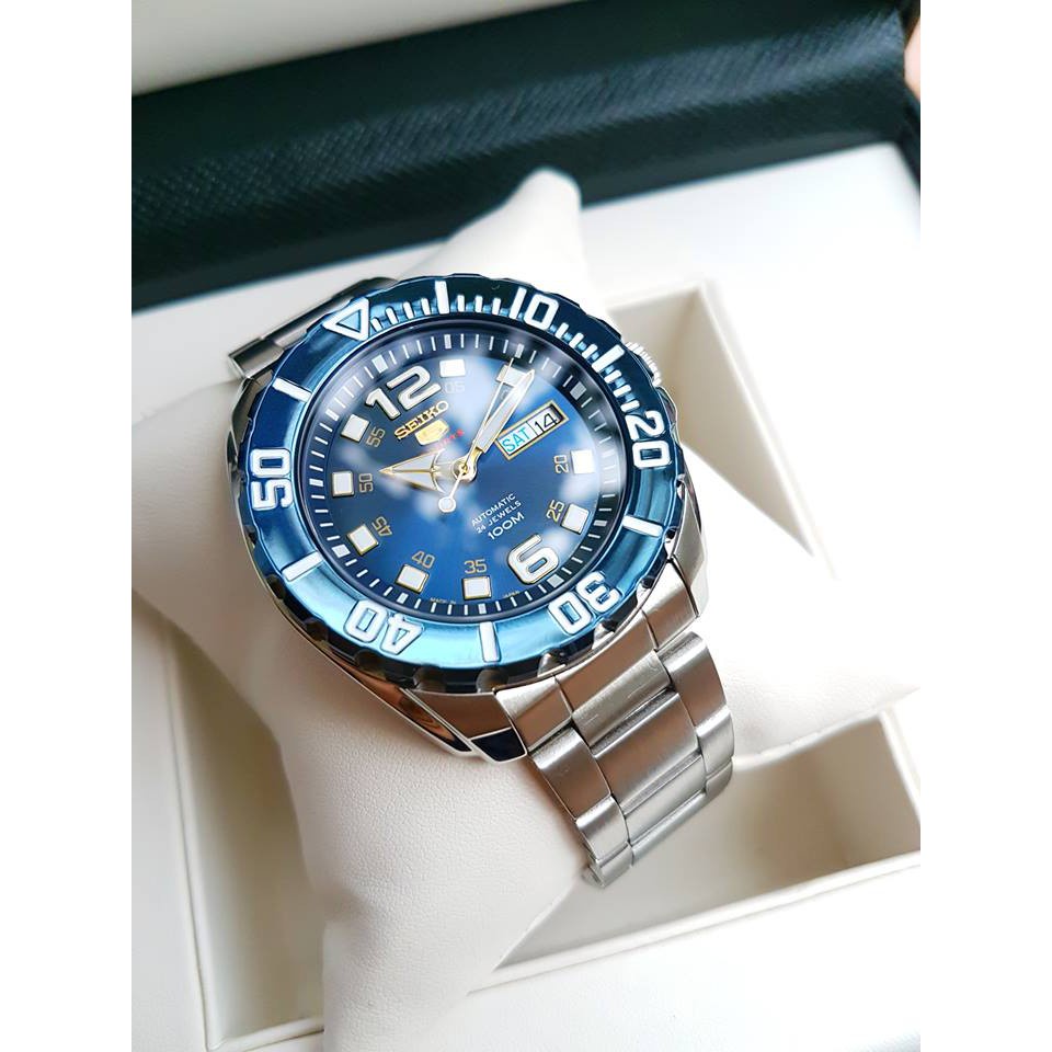 Đồng hồ nam Seiko Baby Monster - Kính cứng - Máy Automatic - Hàng nội địa Nhật Bản