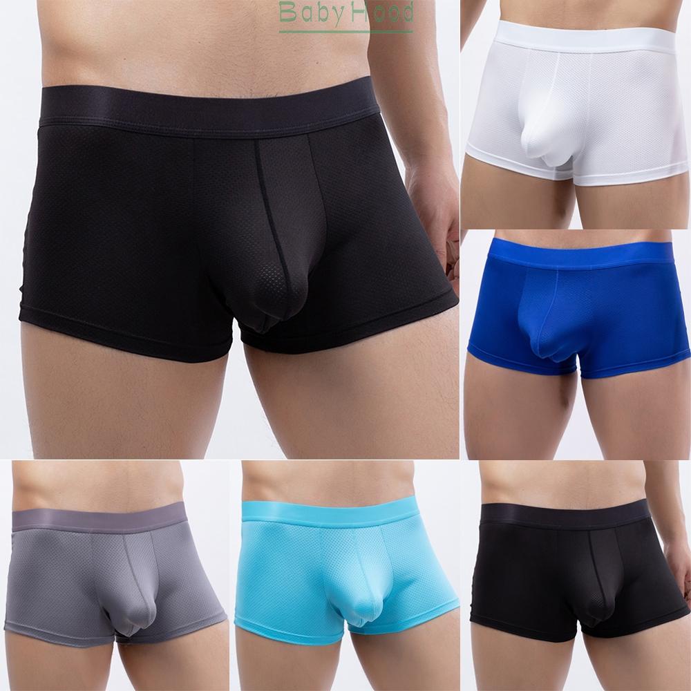 Quần Lót Nam boxer Có Túi Thoải Mái Màu Trơn#BBHOOD