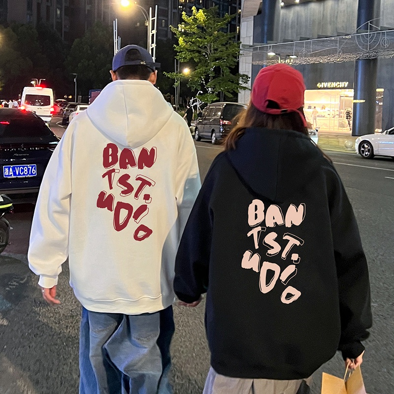 Áo Hoodie Boxy Basic Unisex Form rộng couple nam nữ cặp đôi Chất nỉ bông cotton hàn mịn Chonmua365