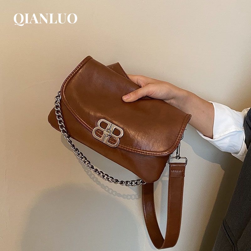 QIANLUO túi xách nữ túi đeo chéo kẹp nách đeo vai 2023NEW INS Giá rẻ Cute Tiện dụng GDJ2392OK838Z230920