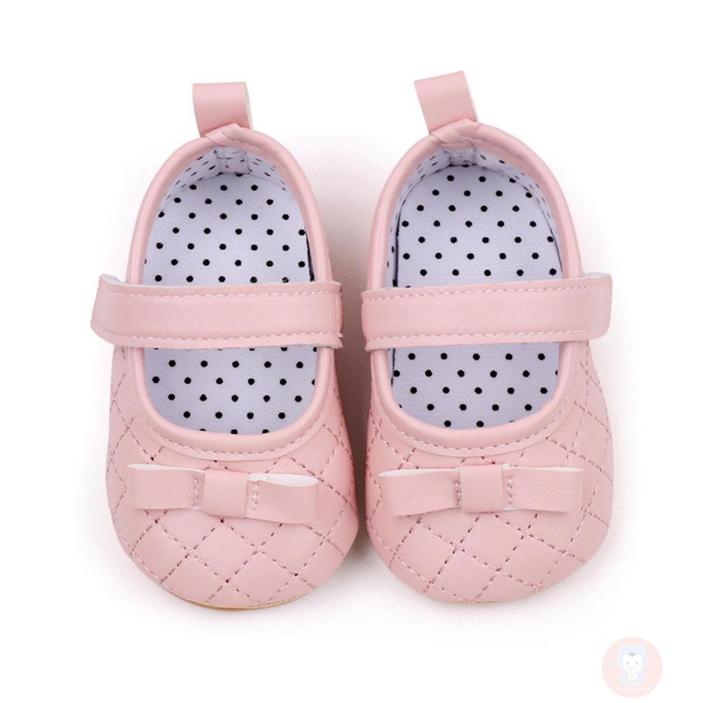 Giày Công Chúa Đính Nơ Chống Trượt Cho Bé Gái laa6-baby