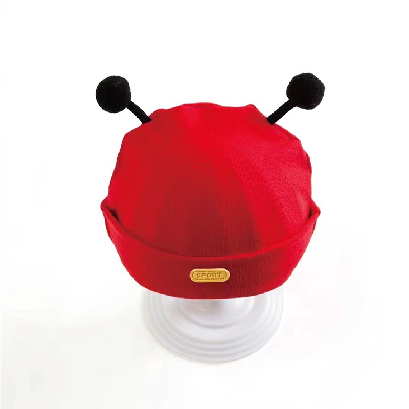 Mềm Mũ cotton Màu Trơn Co Giãn Giữ Ấm Mùa Thu Đông Cho Bé Sơ Sinh